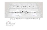 ETP-1 User's Manual · 2020. 4. 23. · ETP SYSTEM ETP-1 (Transformer Turns Ratio Meter) User Manual Buril, 69 – Poligono P-29 28400 Collado-Villalba Madrid (SPAIN) Tel.: +34 91