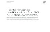 Performance verification for 5G NR deployments€¦ · These capabilities will be realized by the development of LTE in combination with new radio-access technologies. When considering