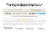 COMCOMAP Computing, Communications & IoT Applications …€¦ · Sai Mounika Errapotu, University of Texas at EI paso Song Ci, University of Nebraska, Omaha, USA Shahid Mumtaz, Instituto
