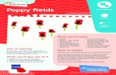Poppy fields Remembrance 60 mins Jump straight in · Poppy fields Aim of activity Every year, people join together in Remembrance. Try out this colourful craft to understand it more.