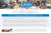 Announces the Inaugural 2019 CASEL Conference...Nov 11, 2018  · inaugural CASEL Conference in Chicago, Illinois, on October 2, 3 and 4, 2019. The conference will ... increasingly