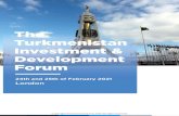 The Turkmenistan Investment & Development€¦ · CONFERENCE PACKAGE CONFERENCE DETAILS CREDIT CARD DETAILS REGISTRATION & ENQUIRIES DELEGATE DETAILS BY BANK TRANSFER EARLY BIRD:
