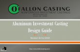 600 Cannonball Lane O’Fallon, MO 63366 Guide 0815… · • Modifies AWS D17.1 • Written for the Investment Casting Industry Note: See Paper presented by Authors Gerald Gagel,