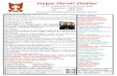 Corpus Christi Chatter · 2017. 9. 26. · Corpus Christi Chatter 13-21 Widford Street, Glenroy, 3046 Telephone: 9306 3062 Fax: 9306 2227 Email: principal@ccglenroy.catholic.edu.au