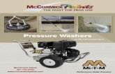 Pressure Washers - McCormick Paints€¦ · Pressure Washers by Mi-T-M Corporation. CM / WP 3200 Series Powder Coated Steel Frame - Direct Drive - Gasoline Medium Duty - Usage 5-10