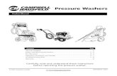 Pressure Washers generic pw operator'… · Pressure Washers Keep hose away from sharp objects. Bursting hoses may cause injury. Examine hoses regularly and replace if damaged. Do
