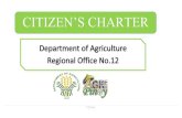 New CITIZEN’S CHARTERrfu12.da.gov.ph/attachments/article/55/Citizen Charter... · 2017. 8. 25. · Services Clients Fees Form/Remarks Processing Time Person in Charge Receive applications