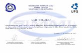 New CERTIFICADO - Universidade Federal de Goiás · 2013. 12. 4. · Registro nº 623304 CERTIFICADO Certificamos que Aleff Lucas G. Matins participou da Comissão Organizadora do