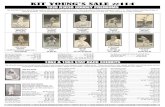 1939 R303B GOUDEY PREMIUMS - kityoung.comkityoung.com/Sale114_complete_pdf.pdfLuke Appling White Sox EX+ $39.95 Bill Dickey Yankees EX $49.95 Joe DiMaggio Yankees EX+ $385.00 Bob Feller