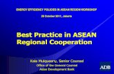 Best Practice in ASEAN Regional Cooperation...• Feed-in-Tariff Policy and Regulation • ASEAN Energy Regulators’Network Meeting • Roundtable on Action Plan for Clean Energy