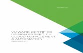 VMware Certified Design Expert · VCDX7 -CMA Application Form.....6 SECTION 1 – Candidate Information ... is no rule against multiple candidates submitting designs based on the