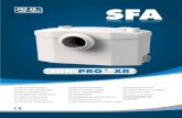 SANIPRO XR - SANIFLO SystemsSecure Site  · SANIPRO XR EN 12050-3 P 30 220-240 V - 50 Hz 400 W - IP44 - 1,9A - (class 1) - 6,4 Kg EN12050-3 Service information : FRANCE SOCIÉTÉ