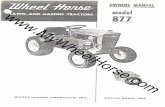Full page fax print - mywheelhorse.commywheelhorse.com/graphics/file/Tractors/Tractor_1967_877_OM&IP… · WHEEL-HORSE PRODUCTS, INC. SOUTH BEND, IND. Z/Jheet+wzðE WN AND -CARDEN