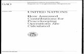 NSIAD-94-206 United Nations: How Assessed Contributions ... · Ranking Minority Member Subcommittee on International Security, International ... assessment is based, is a complex