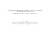 Incorporating Climate Change Considerations in ... · 2 Incorporating Climate Change Considerations in Environmental Assessment emissions, such as under the Climate Change Plan for