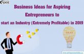 Business Ideas for Aspiring Entrepreneurs to start an Industry … · 2019. 3. 30. · Graphite electrodes are large cylindrical structures made up of needle coke (petroleum coke).These