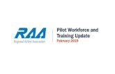 Pilot Workforce and Training Update...2019/01/30  · Dan Elwell, FAA Acting Administrator, September 13, 2018 Declining Original Airmen Certificates 8 Shrinking Hirable Pilot Pool