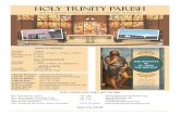 Holy Trinity Parish · 2019. 10. 4. · Natalie Krulac Larissa Krulac Sunday, July 1 7 pm Cynde Hackney-Fierro  Joseph McAndrews Christine Kuchnicki Liam