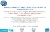 AIR QUALITY MODELLING TO SUPPORT INITIATIVES ON CLEAN AIR … · AIR QUALITY MODELLING TO SUPPORT INITIATIVES ON CLEAN AIR IN CITIES Ranjeet S Sokhi (1), Vikas Singh (2), Alexander