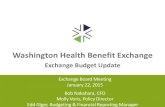 Exchange Budget Update · - Plan Management/Provider Directory License Fee 3,437 eHealth - HPF Platform License Fee 2,300 Oracle - Professional Services/Support License Fee 317 Microsoft