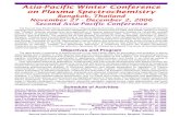 Asia-Pacific Winter Conference on Plasma Spectrochemistrywc2005/2006APWCBook.pdf · instrumentation, including chemometrics, expert systems, on-line analysis, microplasmas, software,