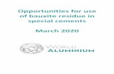 Opportunities for use of bauxite residue in special ......Mar 16, 2020  · Typically, calcium sulfoaluminate cements (CSA) are made from 75 -85 % calcium sulfoaluminate clinker made