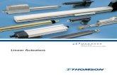 Linear Actuators · 2018. 6. 20. · Linear Actuators 5 Introduction Product Introduction Actuators offer advantages over mechanical and hydraulic systems in many applications. They
