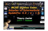 MUSE Science Cases Galaxies at Intermediate Redshifts: 0.2 ...muse.univ-lyon1.fr/IMG/pdf/Contini1.pdf · Science Team Meeting Lyon 6-7/03/06 MUSE Science Cases Galaxies at Intermediate