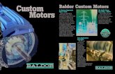 New Custom Baldor Custom Motors · 2014. 7. 9. · Baldor is the custom motor leader. Custom motors built the way you want them, when you want them. That’s the Baldor way! Custom