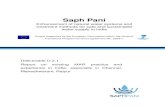 Saph Pani€¦ · Saph Pani Deliverable 2.1 2 . Work package WP2 Managed aquifer recharge and soil aquifer treatment Deliverable number D 2.1 Deliverable title Report on existing