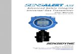 Advanced Safety Integrity Universal Gas TransmitterSecure Site  · SensAlert ASI – Advanced Safety Integrity Gas Transmitter . Sensidyne Document No. 360-0152-01 (Rev F0) 1 How