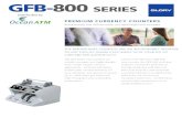 Distributed by€¦ · GFB-800 SERIES TECHNICAL INFORMATION GFB-830 Modes 4-Speed count selection (Auto or manual start) Counterfeit detection (Programmable density levels) Feed method