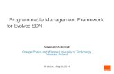 Programmable Management Framework for Evolved SDNclayfour.ee.ucl.ac.uk/sdnmo2014/SLIDES/8_Kuklinski_SDNMO.pdf · Operations Map® (eTOM) Concepts and Principles Release 8.0 GB921