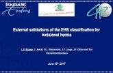 External validations of the EHS classification for incisional …...External validations of the EHS classification for incisional hernia L.F. Kroese, J. Jeekel, G.J. Kleinrensink,