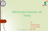 8086 System Connection and Timing - SNS CoursewareBasic 8086 Microcomputer System A closer look at the generalized microcomputer infig. we find The 8086 CPU, the ROM and theRAM The