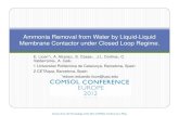 Ammonia Removal from Water by Liquid-Liquid Membrane ......The membrane contactor model can be used to evaluate the hollow fiber membrane contactors performance for ammonia removal