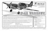 WARRANTY SPECIFICATIONSmanuals.hobbico.com/top/topa0970-manual.pdf · P-40 Warhawk will surely be the focus of attention at the ﬂ ying ﬁ eld. In addition, the P-40 includes economical