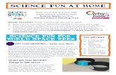 Science fun at home...Have some fun at home with these science activities from Science Sparks and the Primary Science Teaching Trust WORLD SPACE WEEK WHATDOYOUNOTICE? Thingstotalkabout…