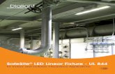 SafeSite LED Linear Fixture - Atex Italia · SafeSite LED Linear - UL 844 Low Profile - Class I, Div. 2 / Class II Temperature Ratings Ambient Temperature Range T4A Temperature Code