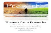 Themes from Proverbs - simply a preachersimplyapreacher.com/images/Bible Study - Themes from... · 2018. 5. 23. · Proverbs 9:7-9 Proverbs 10:17 Proverbs 11:14 Proverbs 12:1 Proverbs