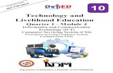 NOT Technology and Livelihood EducationTechnology (ICT) Computer Servicing System (CSS) Procedures in Using Computer System Configuration Tools Department of Education Republic of