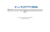 MIPS® Architecture For Programmers Volume II-A: The MIPS32 ...cs1521/19T3/resources/MIPS32-II-r5.04… · MIPS® Architecture For Programmers Volume II-A: The MIPS32® Instruction