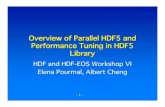 Overview of Parallel HDF5 and Performance Tuning in HDF5 ...hdfeos.org/workshops/ws06/presentations/Pourmal/Parallel...102 memspace, filespace, plist_id, data); - 24 - F90 Example: