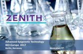 Advanced Epigenetic Technology BIO-Europe 2017 · 2017. 11. 7. · Optimal efficacy vs. safety profile ZEN-3791 active metabolite, very similar profile as ZEN-3694 Bromodomain panel