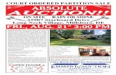 COURT ORDERED PARTITION SALE ABSOLUTE AUCTION!! · 8/8/2020  · TERMS OF SALE This is an Absolute Auction without reserve. However, SALE SUBJECT TO CONFIRMATION BY THE COURT OF CHANCERY.