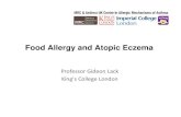 Food Allergy and Atopic Eczema  ¢  Atopic Dermatitis Food allergy Atopic dermatitis Atopic
