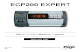 ECP200 EXPERT ING Rev01-09 · 2016. 6. 30. · ECP200 EXPERT Pag. 10 USE AND MAINTENANCE MANUAL Rev. 01-09 TECHNICAL CHARACTERISTICS Power supply Voltage 230 V~ ± 10% 50Hz / 60Hz