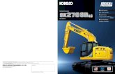 Hydraulic Excavator Bucket Capacity : 0.63 - 1.80 cu. yd ...Kobelco’s proprietary hydraulic systems o˜er hydraulic line positioning that reduces friction resistance and valves designed