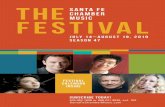 The Santa Fe Chamber Festival · 2018. 11. 14. · The program also includes Ravel’s elegant Piano Trio and Britten’s charming Two Insect Pieces for Oboe & Piano. AUGUST 19 •
