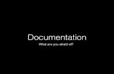 Documentation · Beyond documentation • Discovery and Documentation leads to suggestions for improvement • Where it makes sense replace custom scripts with commercially supported